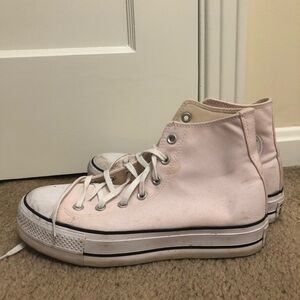 Converse Light Pink High-Top Sneakers